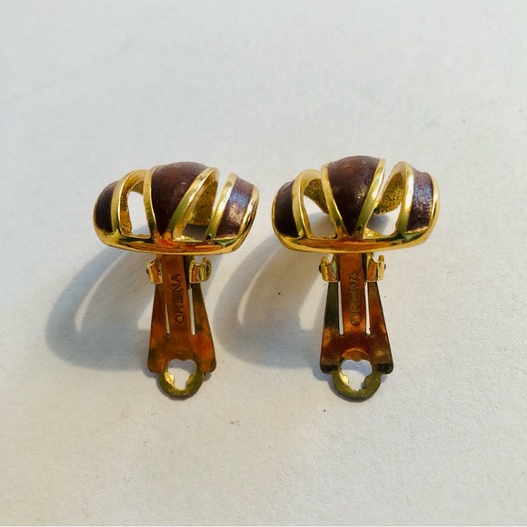 Vintage ORENA PARIS Clip-On Earrings (2 pairs) - Picture 6 of 8
